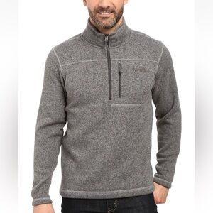 The North Face Gordon Lyon's 1/4 Zip Fleece Gray Long Sleeve Sweater Size XL